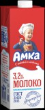 Молоко ультрапастериз.Амка м.д.ж  3,2% 975мл